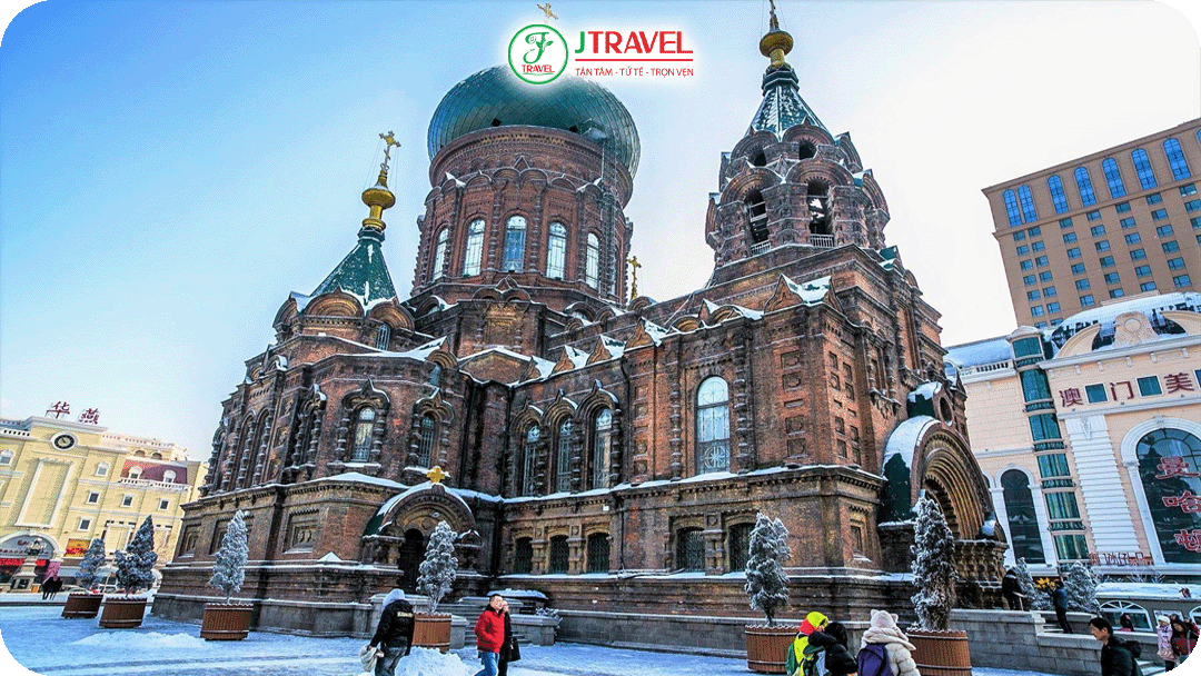 Nhà thờ Thánh Sophia là công trình kiến trúc Nga tiêu biểu tại Trung Quốc