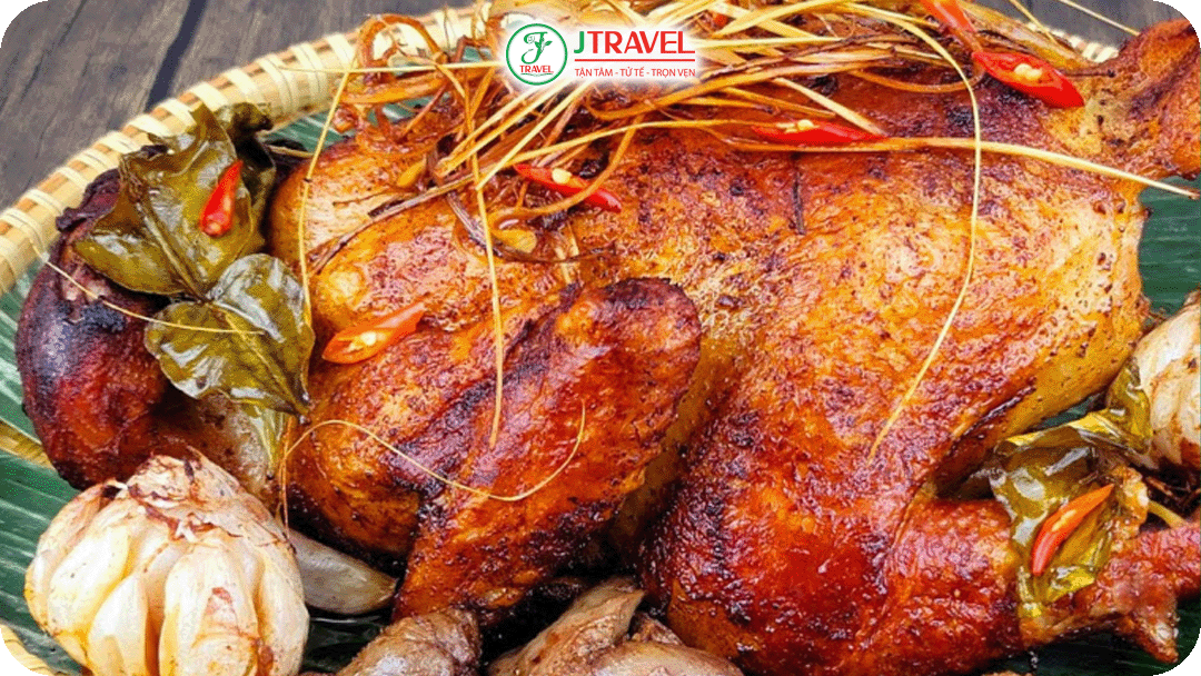 Gà đốt ô thum - Món ngon trứ danh vùng Bảy Núi