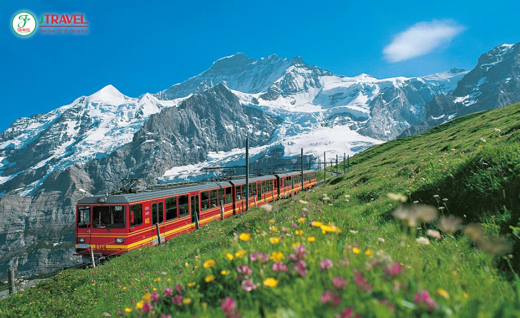 Tàu leo núi Jungfraujoch – nóc nhà châu Âu tại Thụy Sĩ
