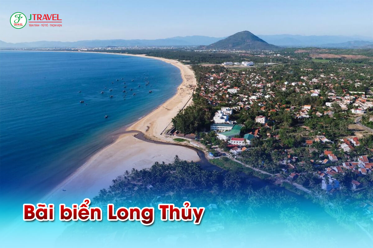 Bãi Long Thủy – bãi biển gần trung tâm Tuy Hòa dễ đi nhất