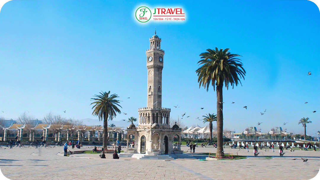 Tháp Đồng hồ Izmir – biểu tượng nổi tiếng tại quảng trường Konak
