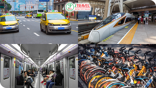 Các cách di chuyển trong nội ô Cảnh Hồng (Trung Quốc)