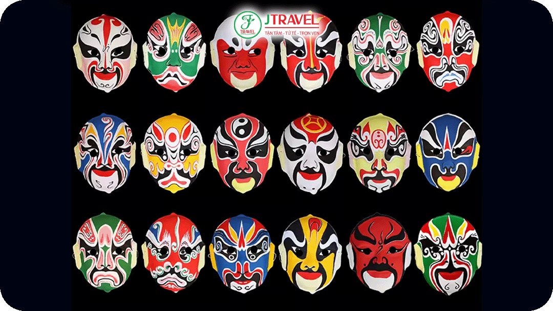 Mỗi mặt nạ trong Xuyên Kịch không chỉ là đạo cụ mà còn mang ý nghĩa sâu sắc