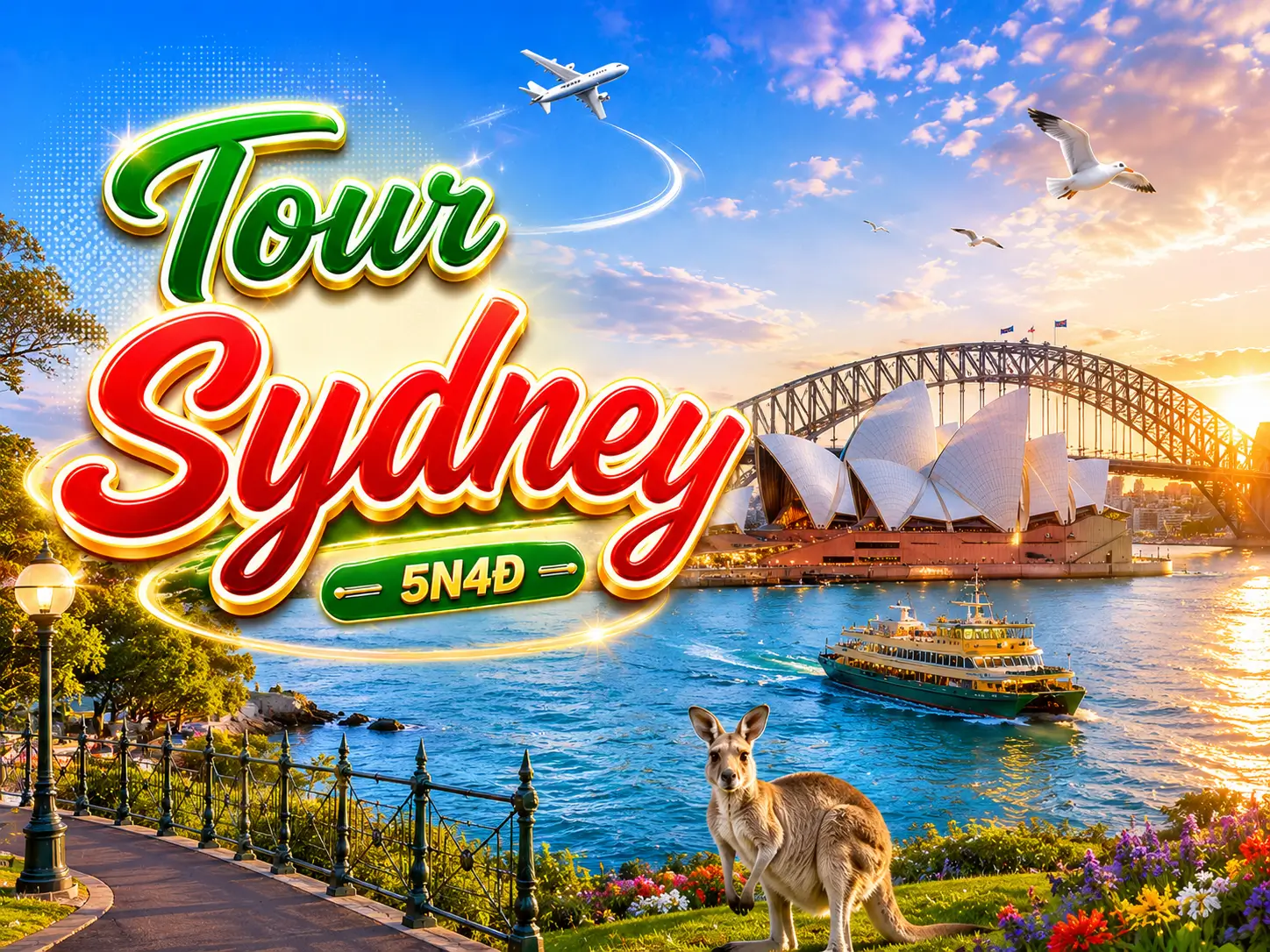 Du Lịch Úc: Mono Sydney 5N4Đ 