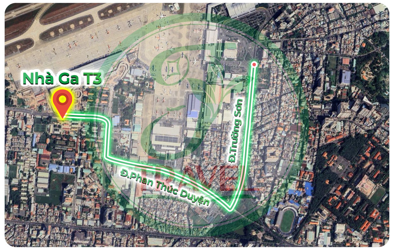Di Chuyển Từ Khu Vực Nhà Ga T1, T2