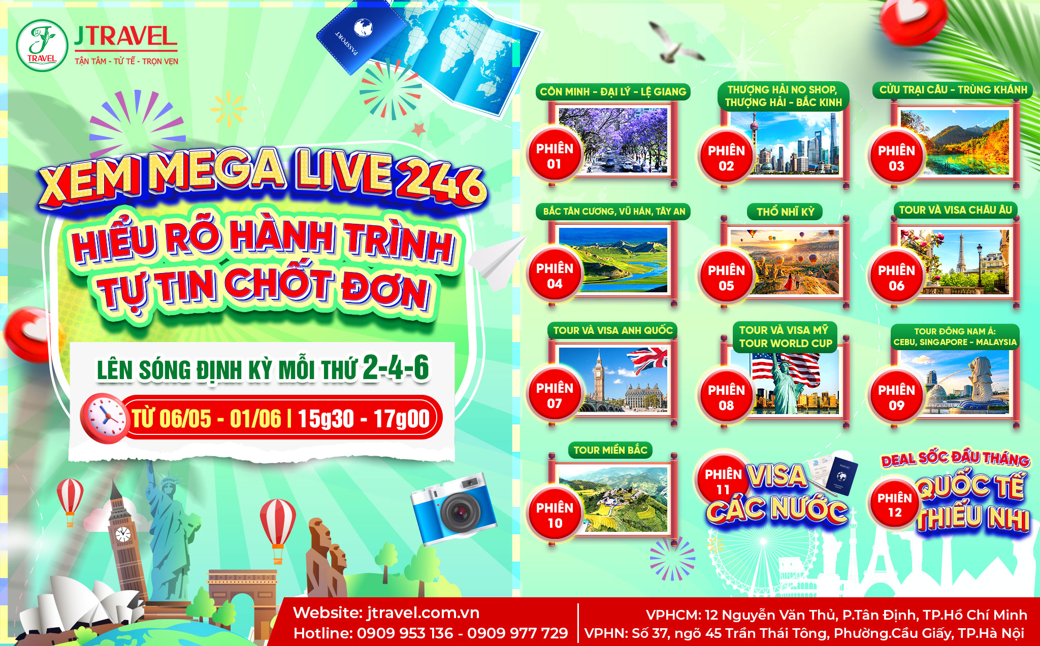 Lịch Megalive 2 4 6