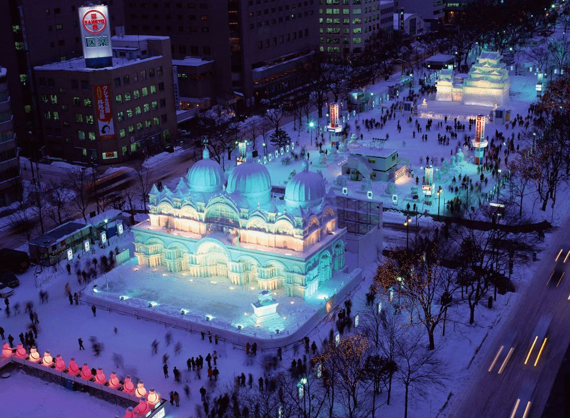  Lễ hội Tuyết Sapporo biến mùa đông thành sân khấu nghệ thuật kỳ ảo