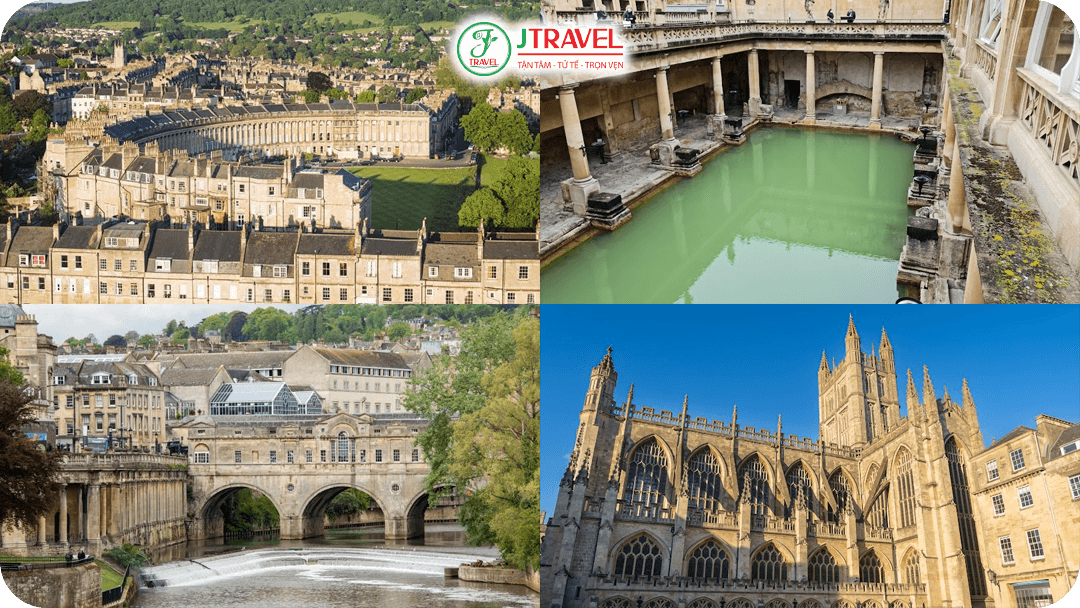 Bath – Nơi hội tụ của lịch sử La Mã và kiến trúc Georgian