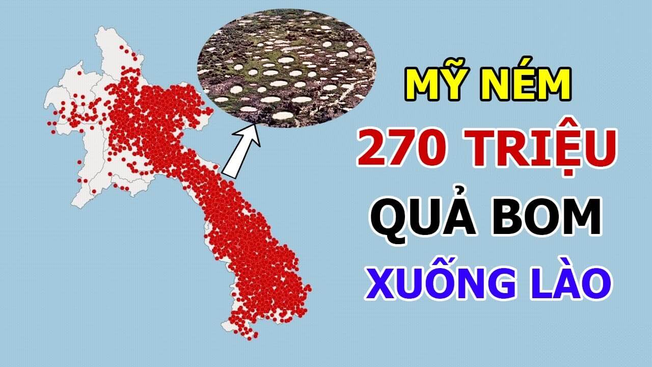 Lào Là Quốc Gia Bị Ném Bom Nhiều Nhất Thế Giới (ảnh internet)