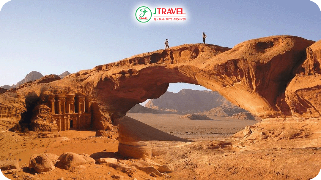 Cảnh Quan Sa Mạc Rộng Lớn Của Wadi Rum Jordan
