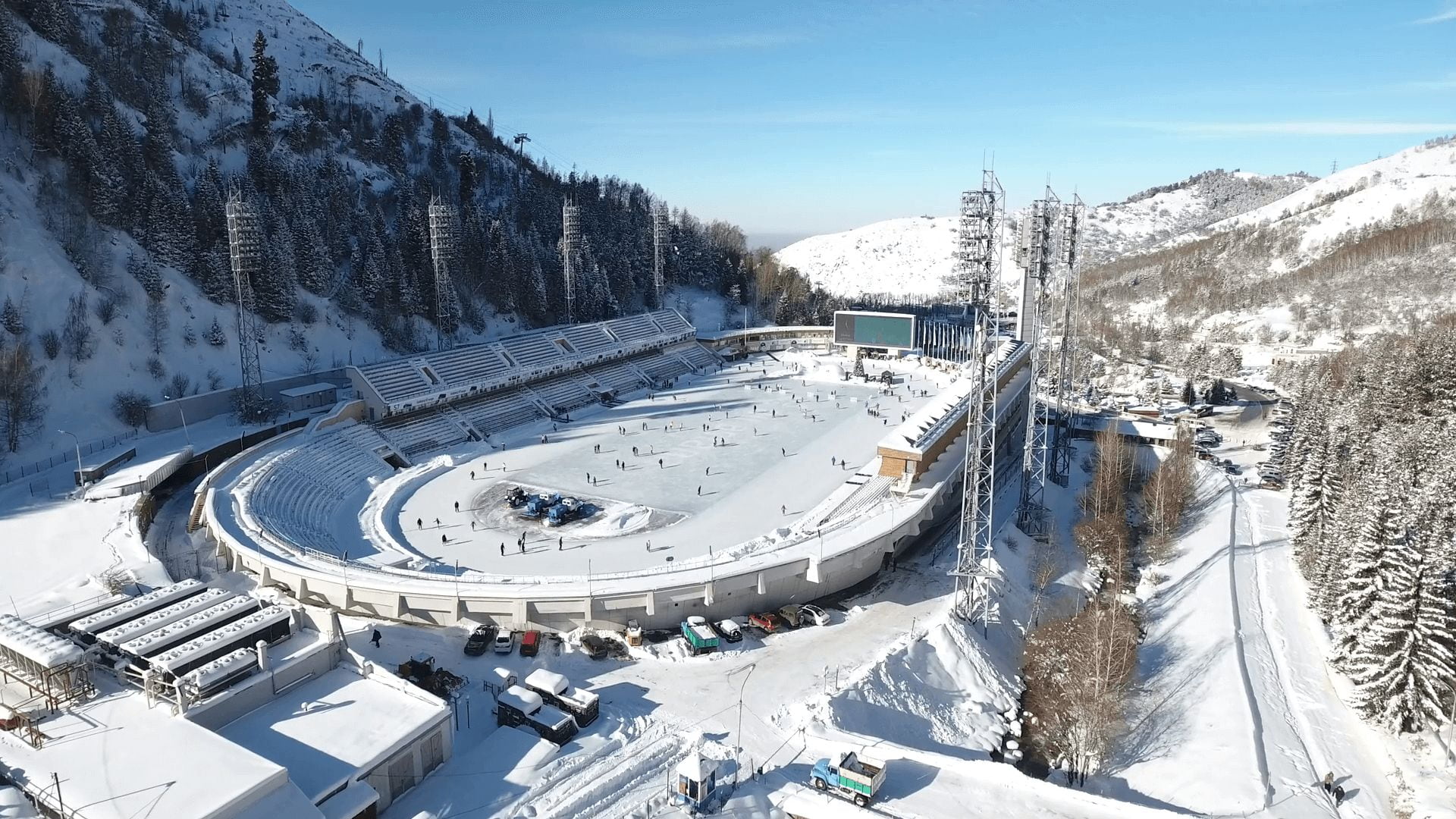 Medeu Almaty là sân trượt băng cao nhất thế giới 