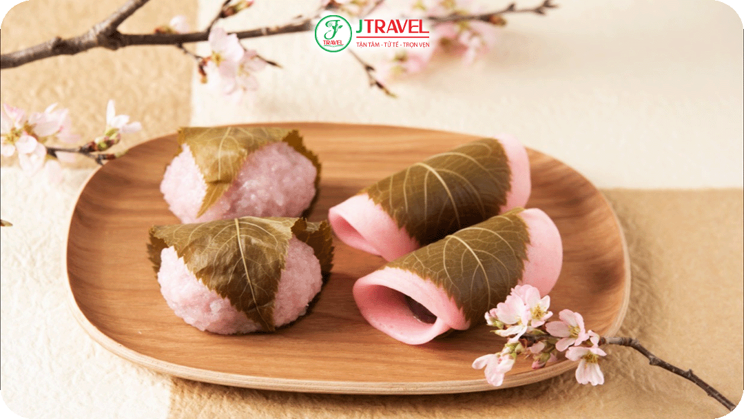 Mochi sakura là món ngọt biểu tượng của mùa xuân và mùa hoa anh đào tại Nhật