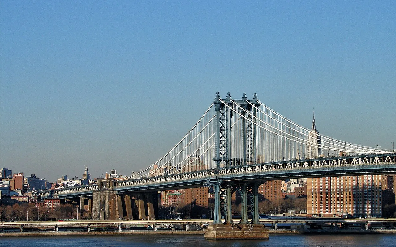 Đường chân trời Manhattan và cầu Brooklyn, điểm nhấn khi du lịch New York 3 ngày