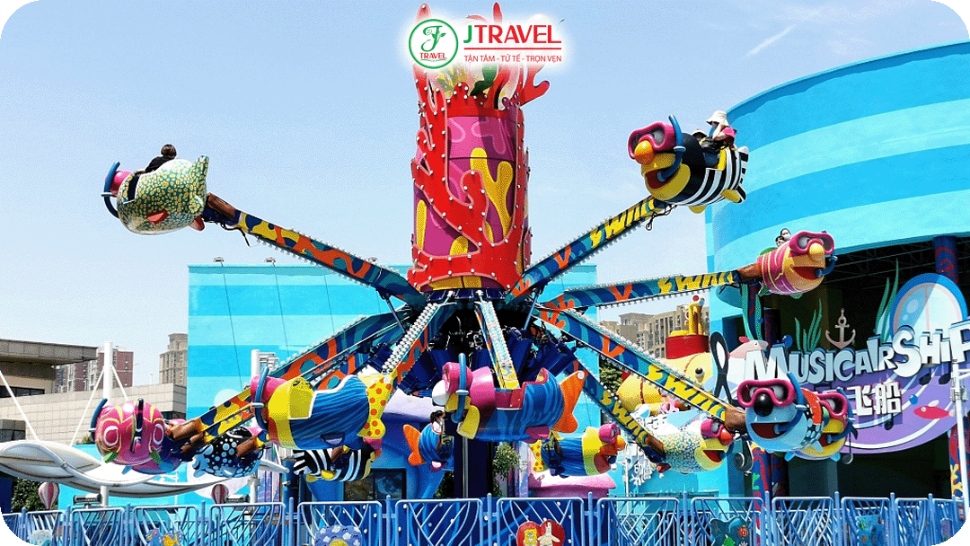 Các trò chơi giải trí và cảm giác mạnh tại Wuhan Happy Valley