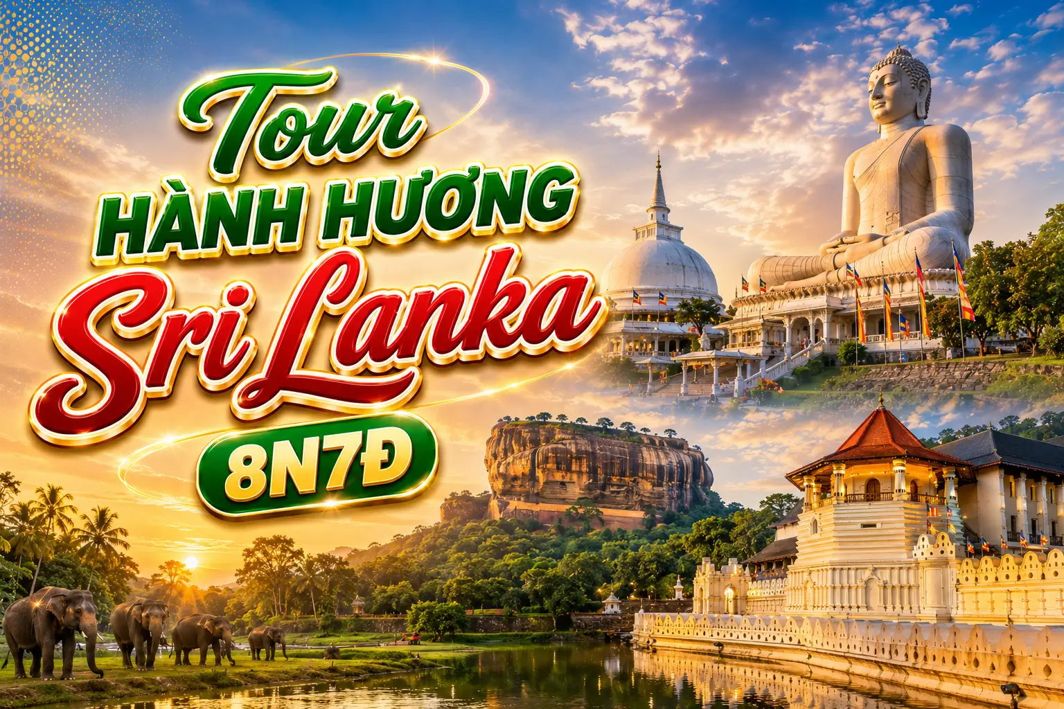 Tour Hành Hương Ấn Độ: Sri Lanka 8N7Đ