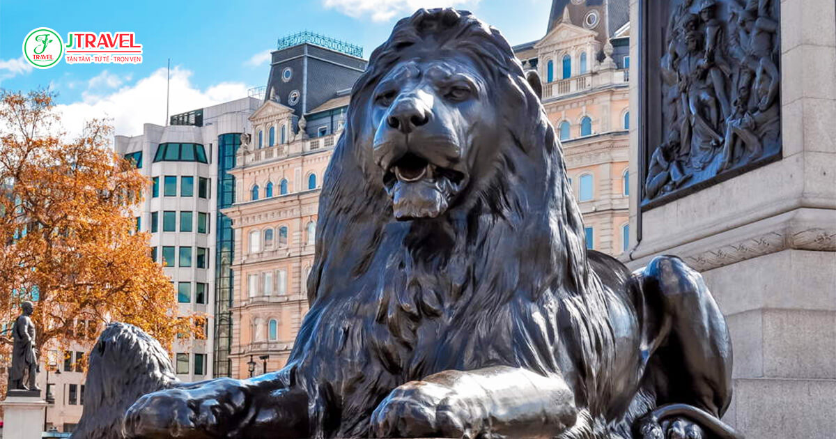 Tượng sư tử – Biểu tượng sức mạnh và điểm check-in tại Trafalgar Square