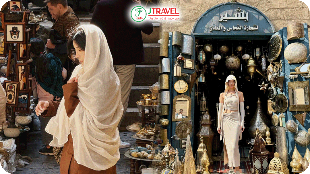 Khan el-Khalili là bối cảnh lý tưởng cho các bức ảnh mang đậm chất Ai Cập
