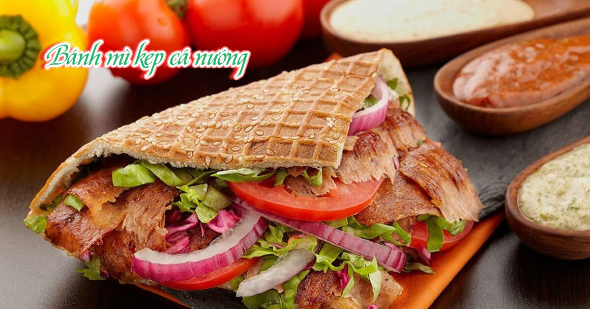 Bánh mì kẹp cá nướng