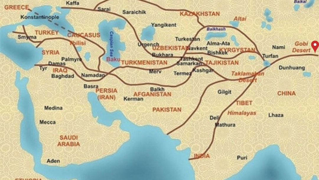 Bản đồ con đường tơ lụa