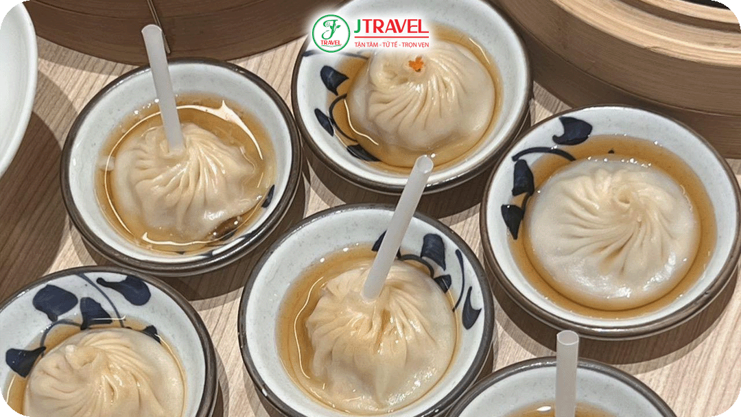 Bánh bao nước Vũ Hán có vị dễ ăn và không gây ngán