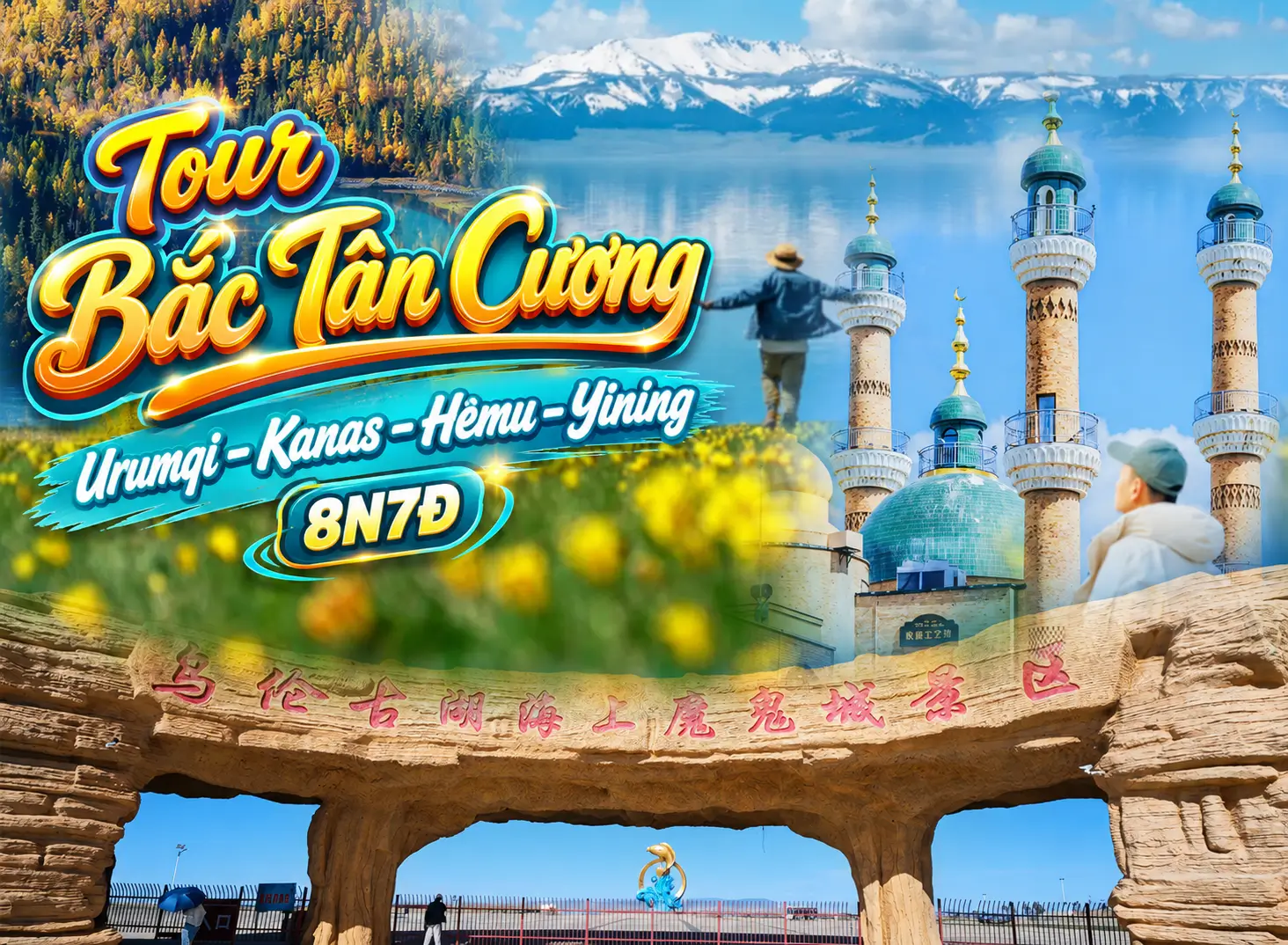 Tour Bắc Tân Cương: Urumqi – Kanas – Hemu – Yining 8N7Đ | Tour Trung Quốc No Shopping Từ Hà Nội
