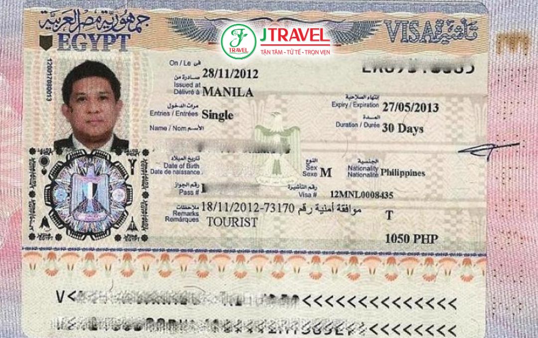 Visa Ai Cập dành cho khách Việt