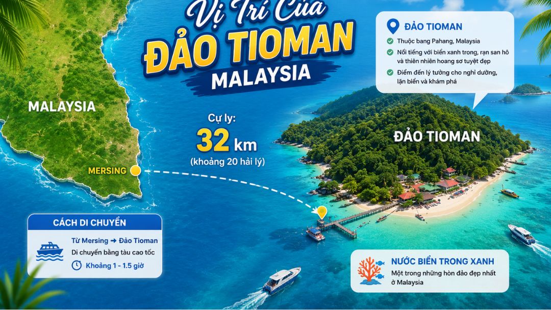 Vị Trí Của Đảo Tioman Malaysia