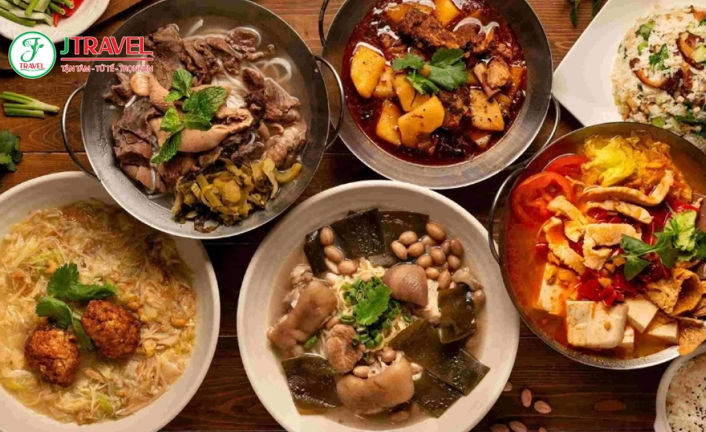 Món ăn Quý Châu cay nồng với gia vị đặc trưng tạo hậu vị rõ rệt