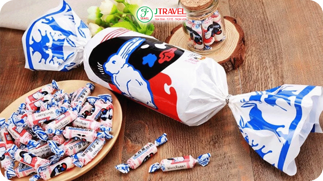 Kẹo Thỏ Trắng truyền thống Trung Quốc với nhiều hương vị khác nhau