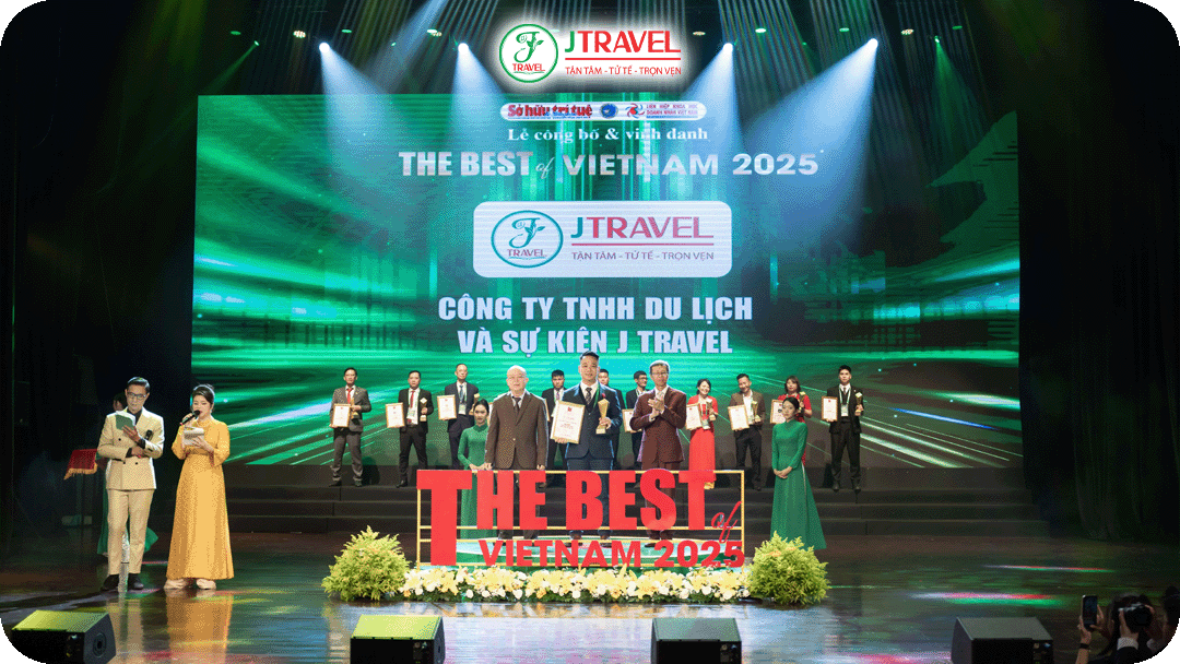 J Travel – Tự Hào Lọt Top 10 Công Ty Du Lịch Lữ Hành Uy Tín Nhất Năm 2025