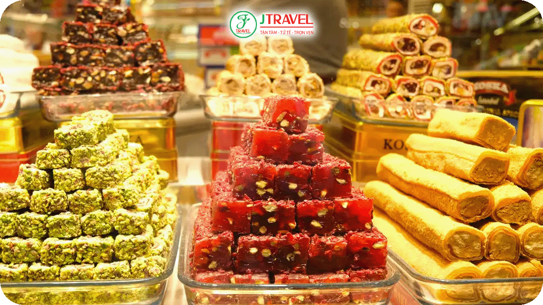 Kẹo Lokum - Kẹo dẻo nổi tiếng, nhiều hương vị