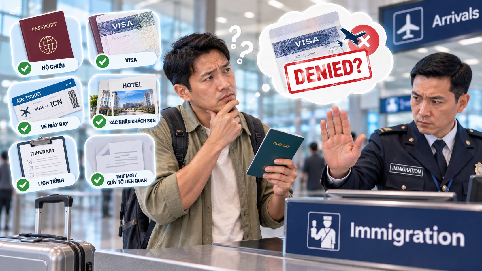 Có visa rồi vẫn có thể bị từ chối nhập cảnh