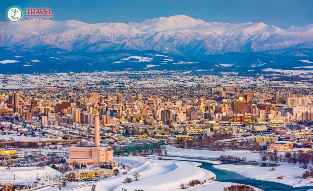Khung cảnh mùa đông tuyệt đẹp ở Hokkaido