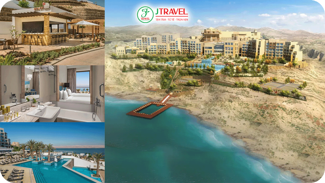 Khu nghỉ dưỡng bên bờ Biển Chết tiện nghi cao cấp