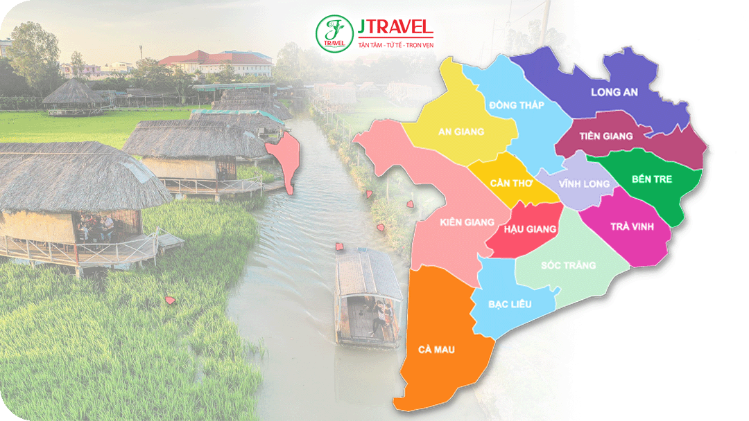 Tổng hợp 13 tỉnh thành thuộc Đồng bằng sông Cửu Long