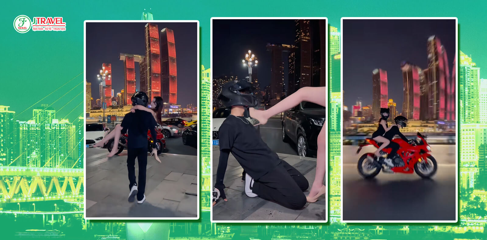 Trend motor Trùng Khánh xuất phát từ việc du khách hóa thân thành nhân vật trong những bộ phim cyberpunk