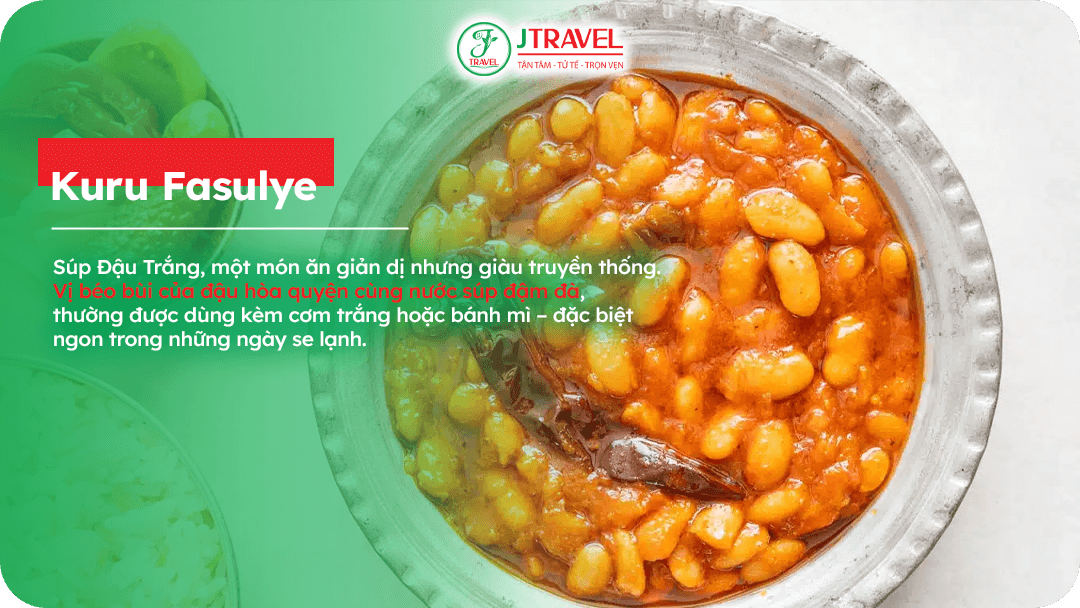 Súp đậu trắng (Kuru Fasulye)