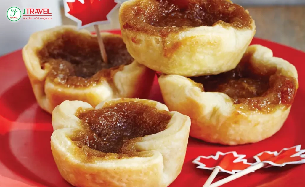 Bánh tart bơ truyền thống Canada thơm ngon