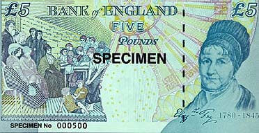 Tờ tiền giấy đầu tiên do Ngân hàng Anh (Bank of England) phát hành năm 1694