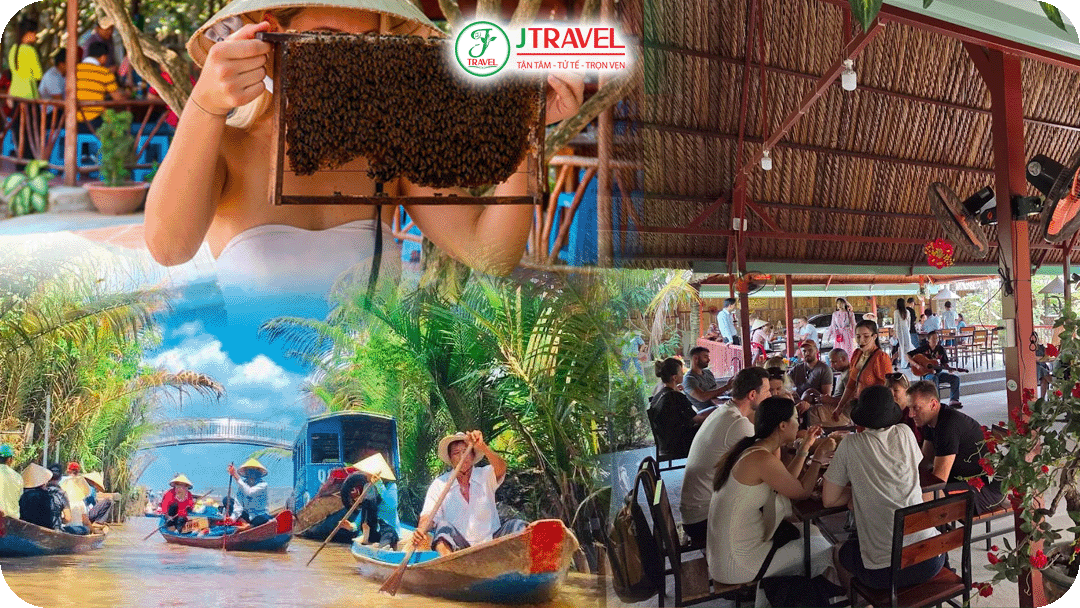 Trải nghiệm đi xuồng ba lá, lấy mật ong tại Cù lao Thới Sơn