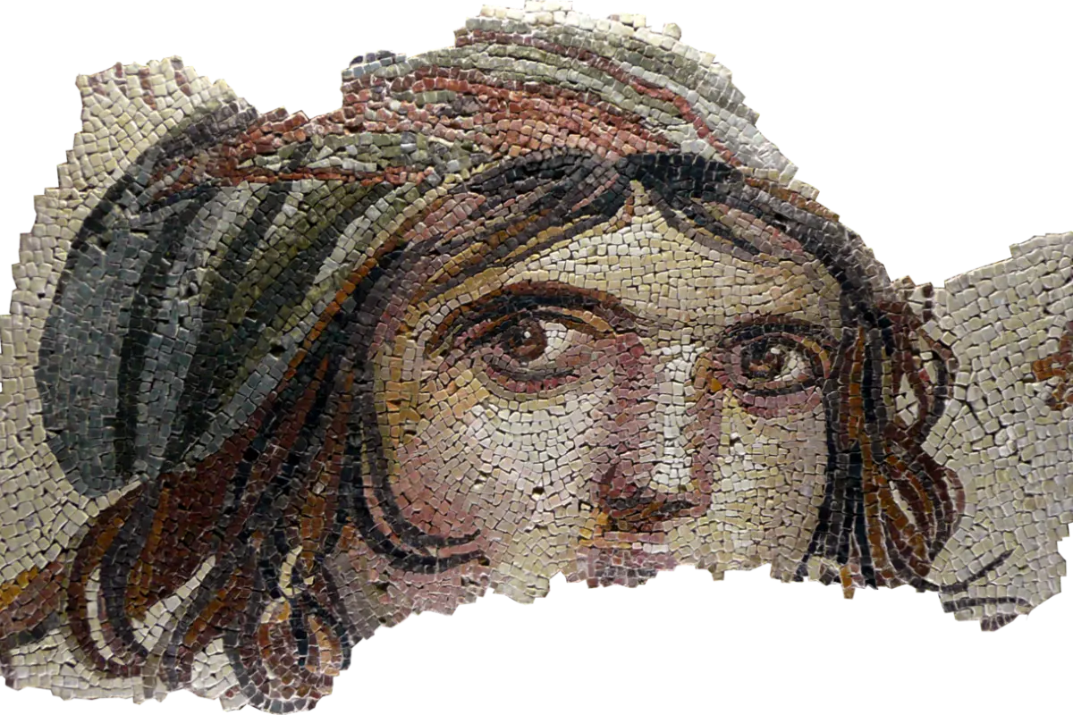 Bức tranh khảm Cô gái Digan tại Bảo tàng Zeugma, Gaziantep Bức tranh khảm Cô gái Digan tại Bảo tàng Zeugma, Gaziantep