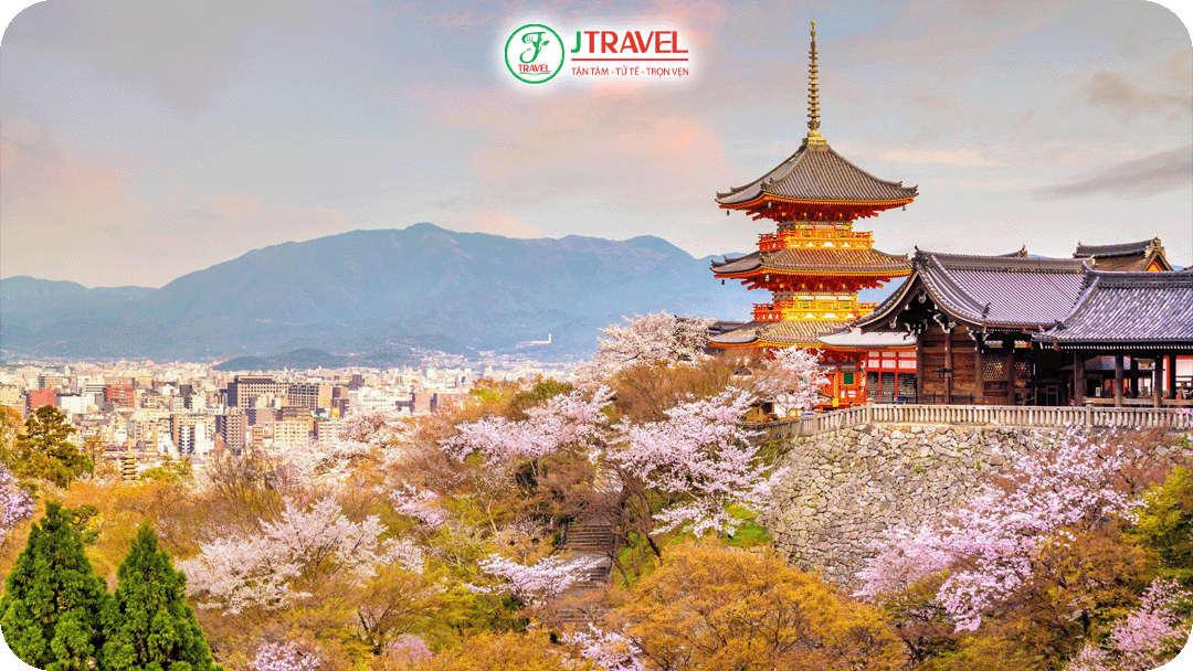 Chùa Kiyomizu-dera – nơi hàng trăm cây anh đào đổ bóng