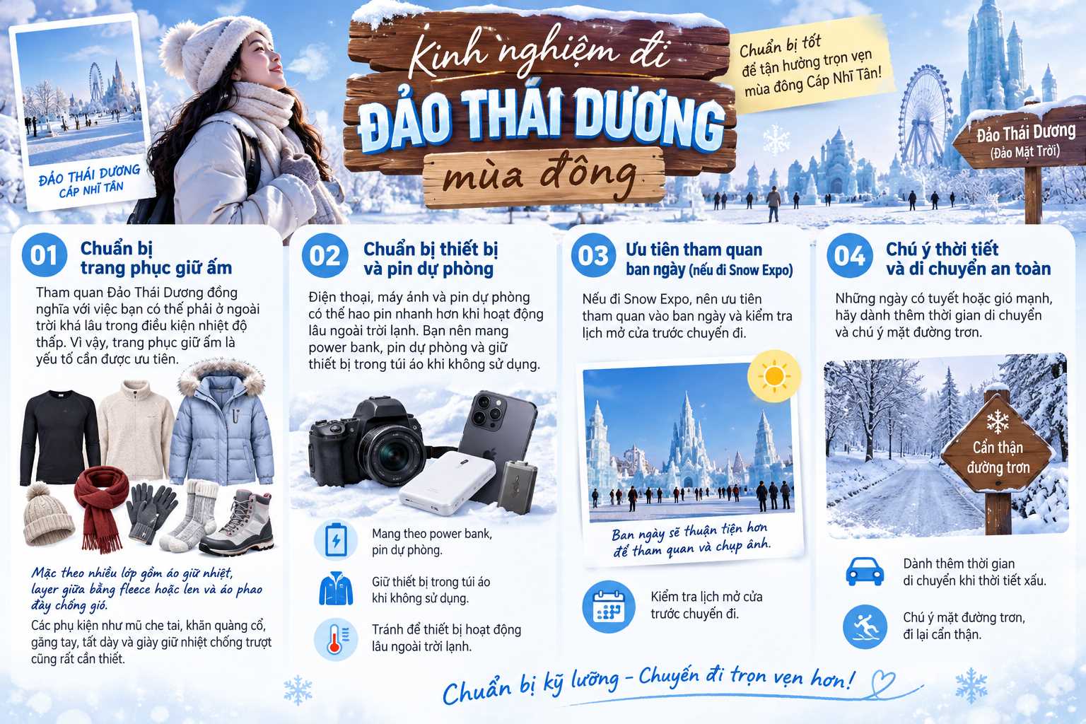 Kinh nghiệm đi Đảo Thái Dương mùa đông