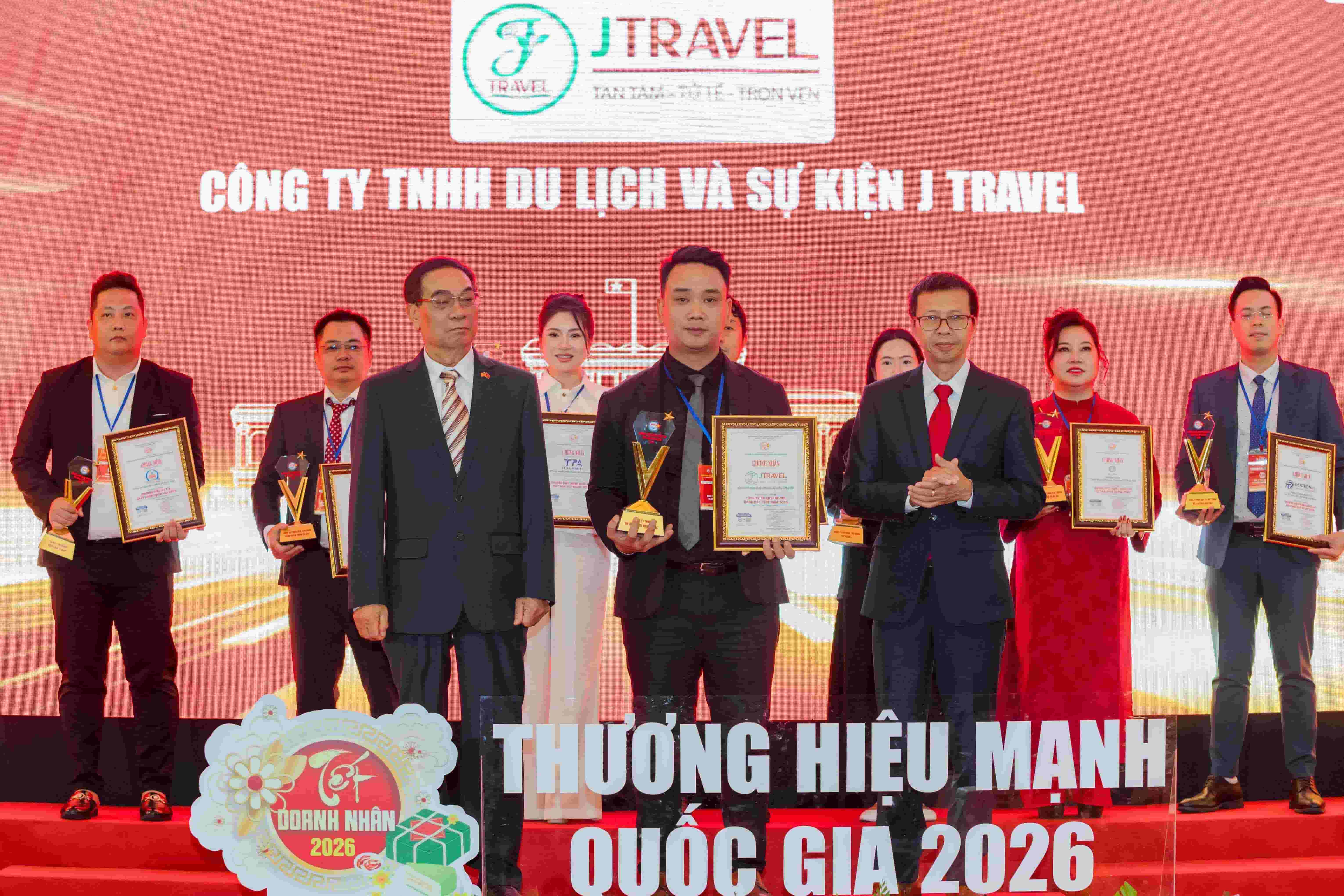 J Travel được vinh danh tại Giải thưởng Thương hiệu Quốc gia – Dấu ấn của công ty du lịch uy tín Việt Nam