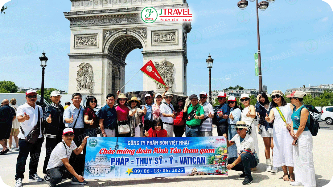 J Travel đồng hành cùng đoàn Minh Tân tham quan Châu Âu