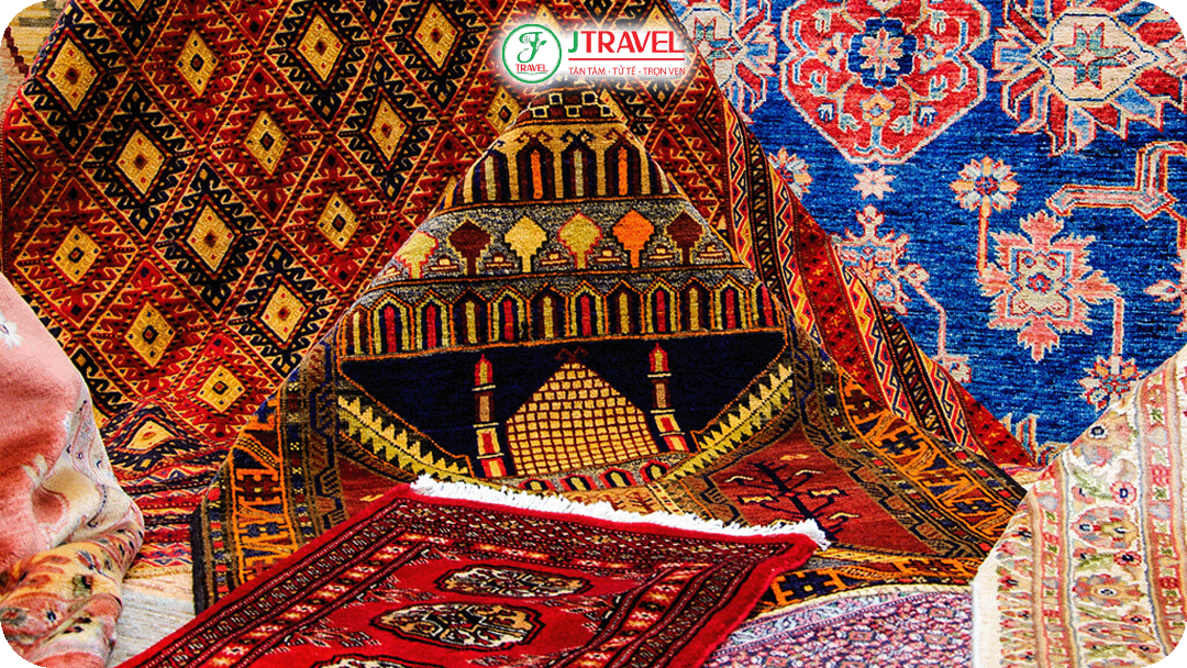 Thảm Thổ Nhĩ Kỳ - Thảm dệt tay, họa tiết cầu kỳ, biểu tượng văn hóa lâu đời