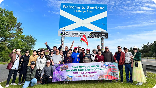 Du khách nhà JTRAVEL tại Scotland (ảnh internet)