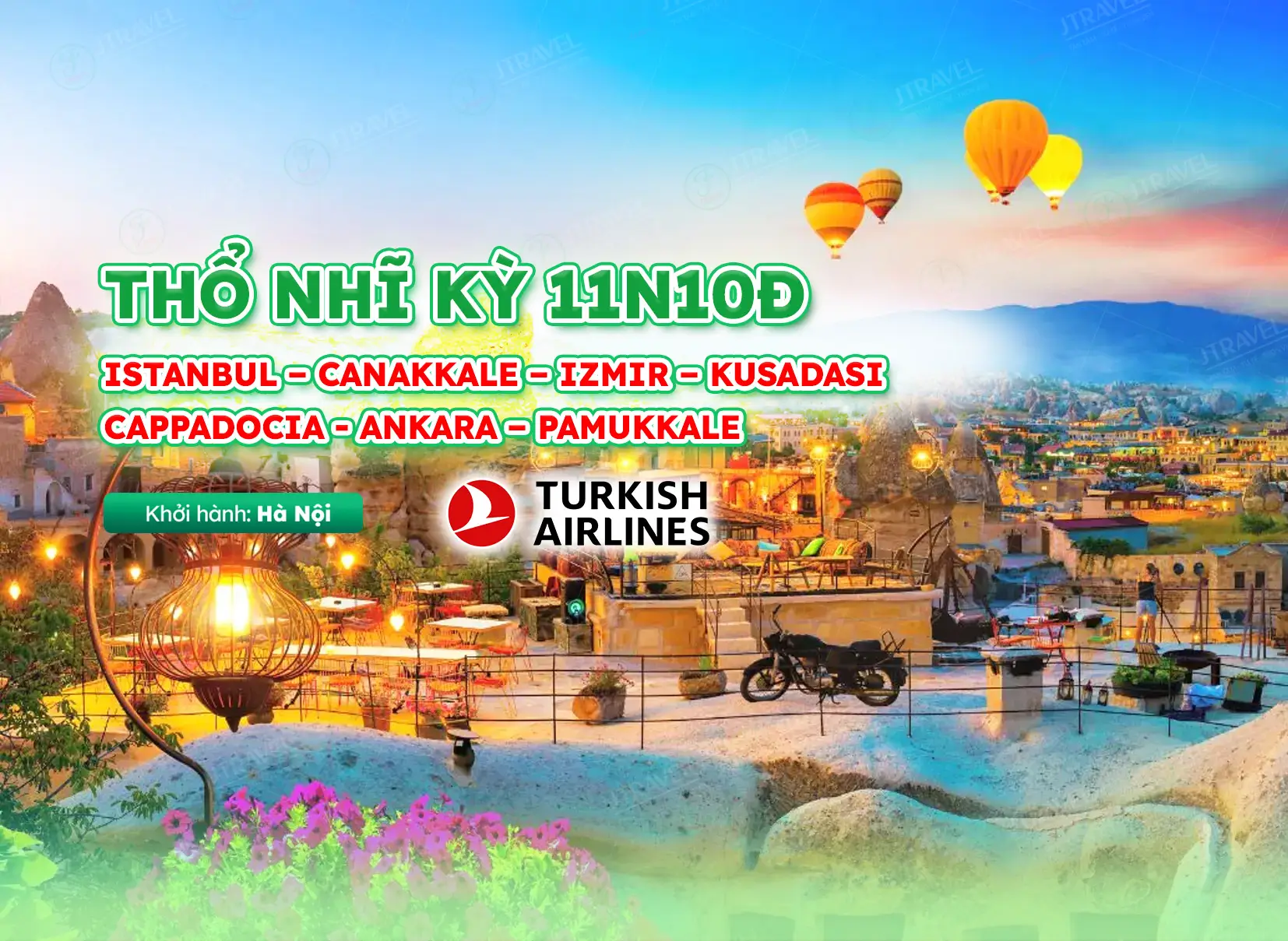Tour Thổ Nhĩ Kỳ 11N10Đ | Khởi Hành Hà Nội