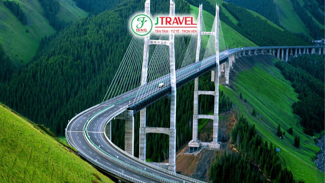 Hạ tầng giao thông hiện đại tại Guozigou sau khi xây cầu