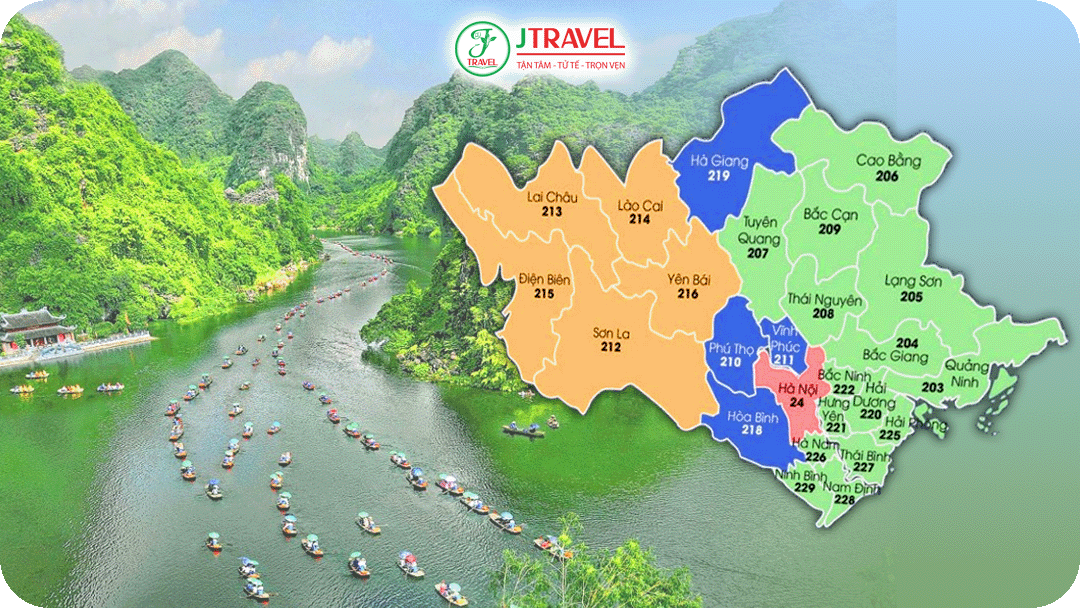 Bản đồ và danh sách các tỉnh miền bắc Việt Nam (mới nhất)